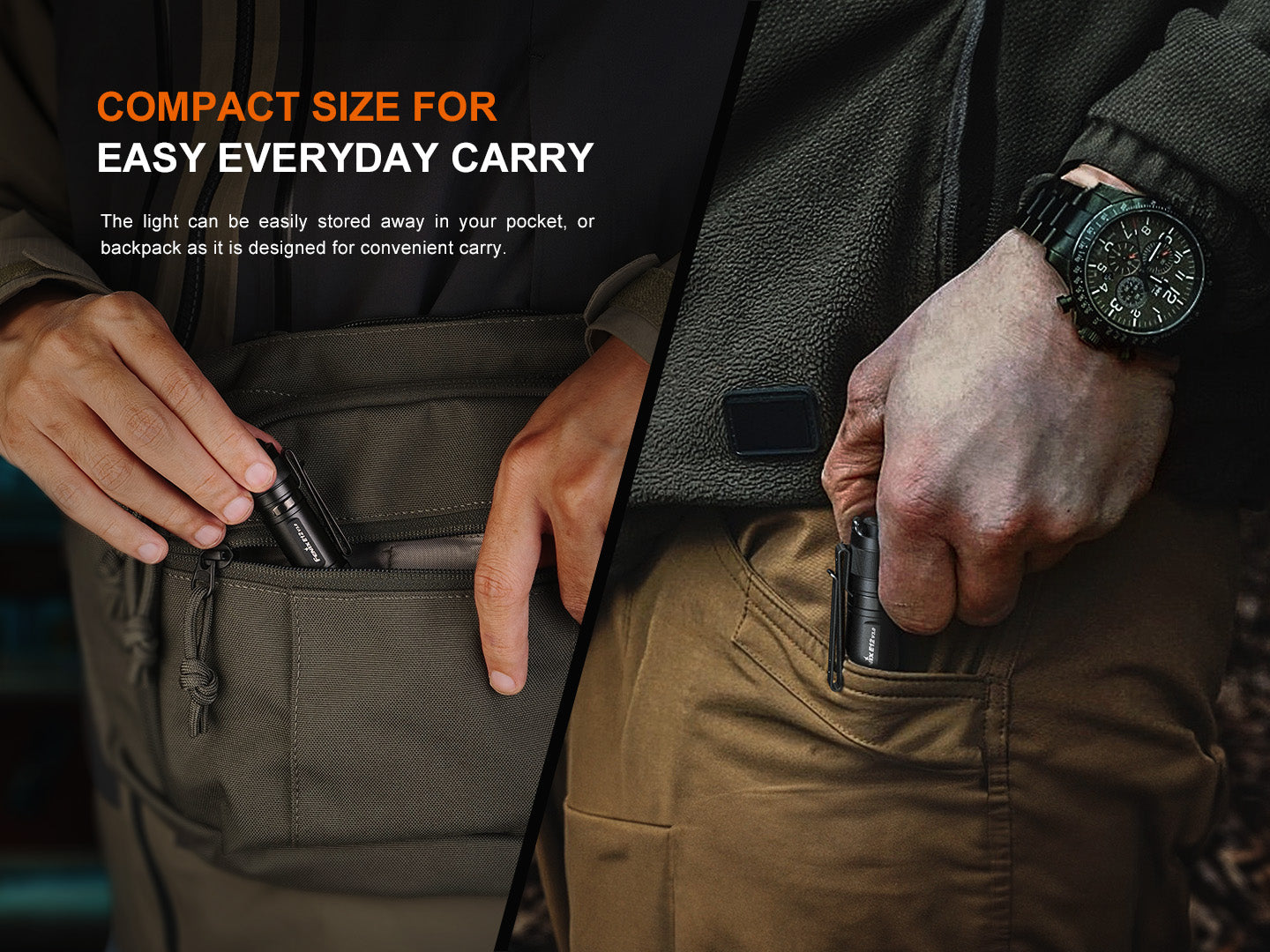 Flashlight AA (Pocket) E12 V3 (Memory) EDC by Fenix