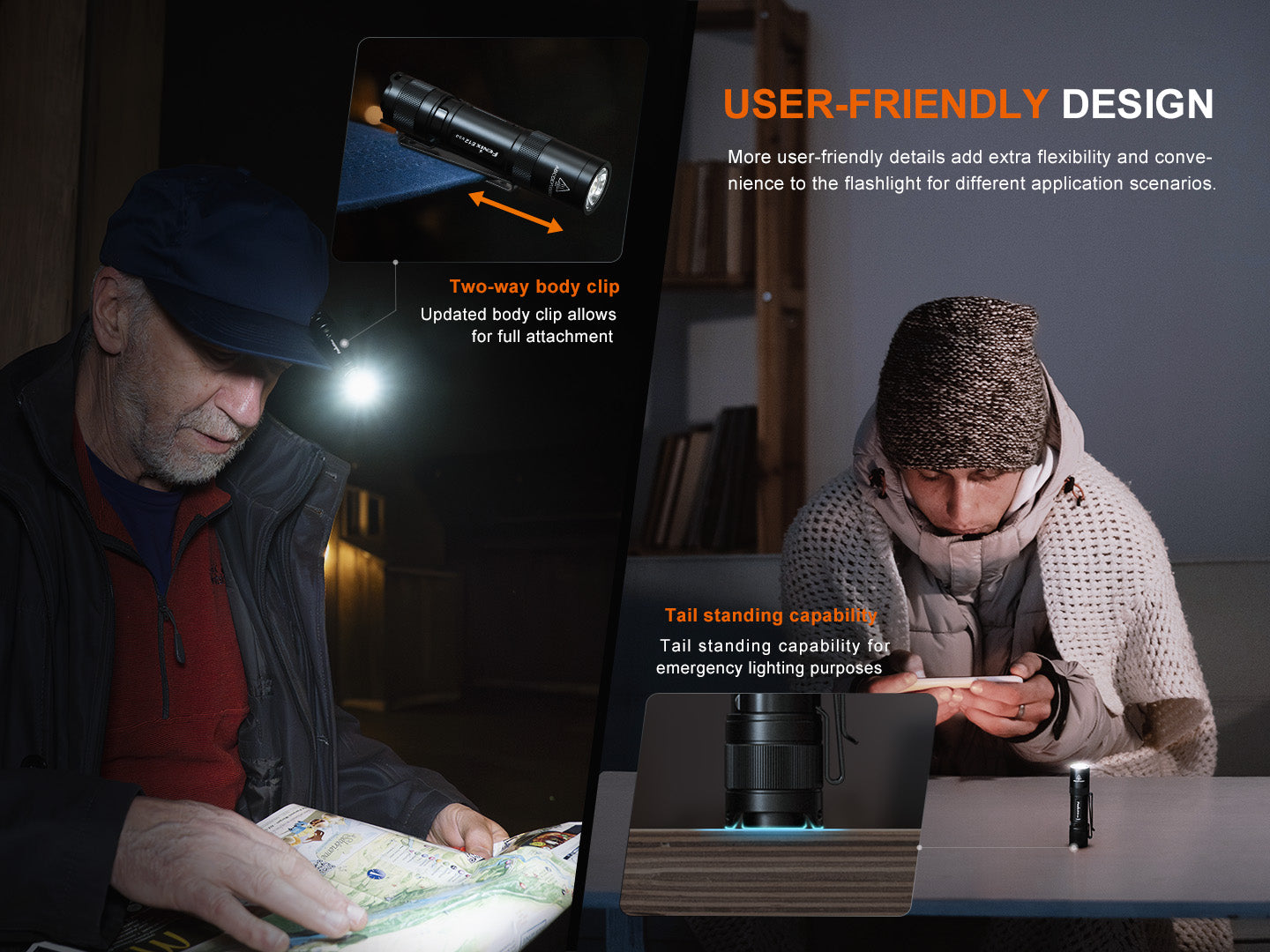 Flashlight AA (Pocket) E12 V3 (Memory) EDC by Fenix