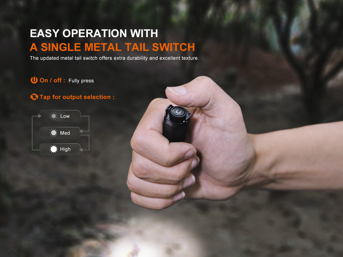 Flashlight AA (Pocket) E12 V3 (Memory) EDC by Fenix