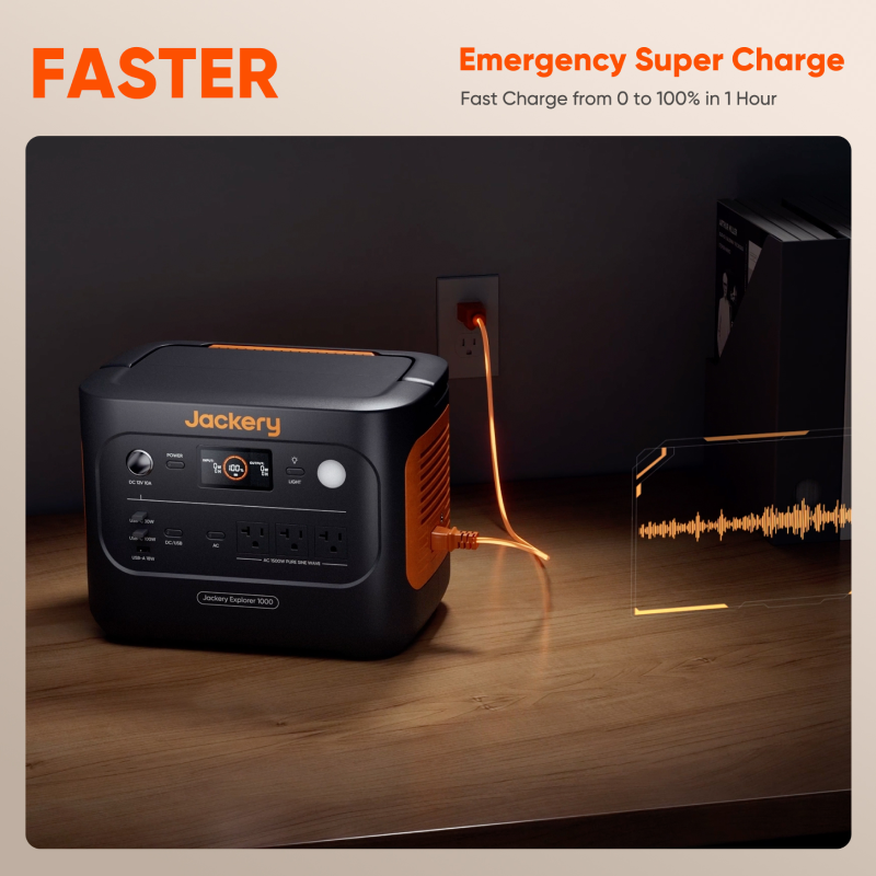 Power Station (Portable) Explorer 1000 v2 (Solar Panel Optional) by Jackery