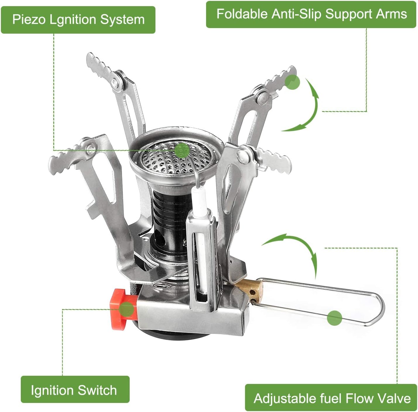 Our Outdoor Cookware Set is made of the highest quality aluminum alloy. Fast heating, lightweight and corrosion resistance