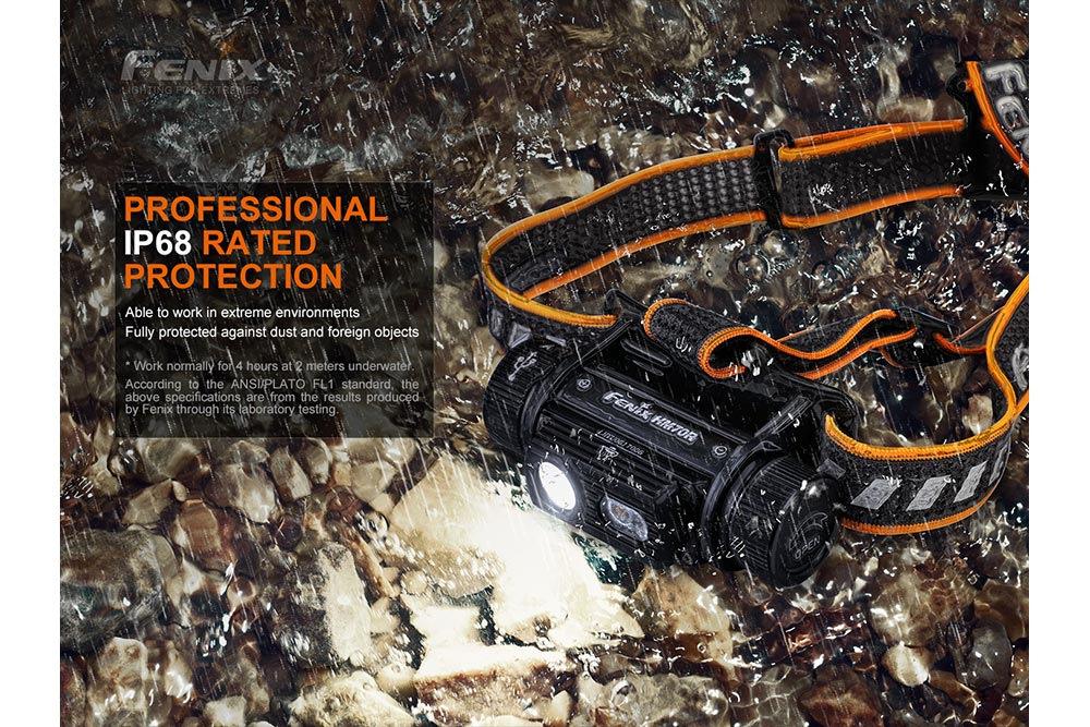 Headlamp HM70R Rechargeable LED - 1600 Lumens by Fenix