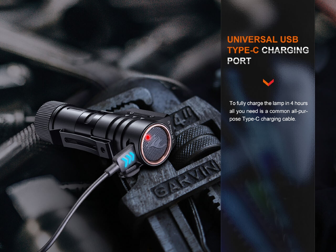 Headlamp Rechargeable Industrial LED (HM71R) by Fenix