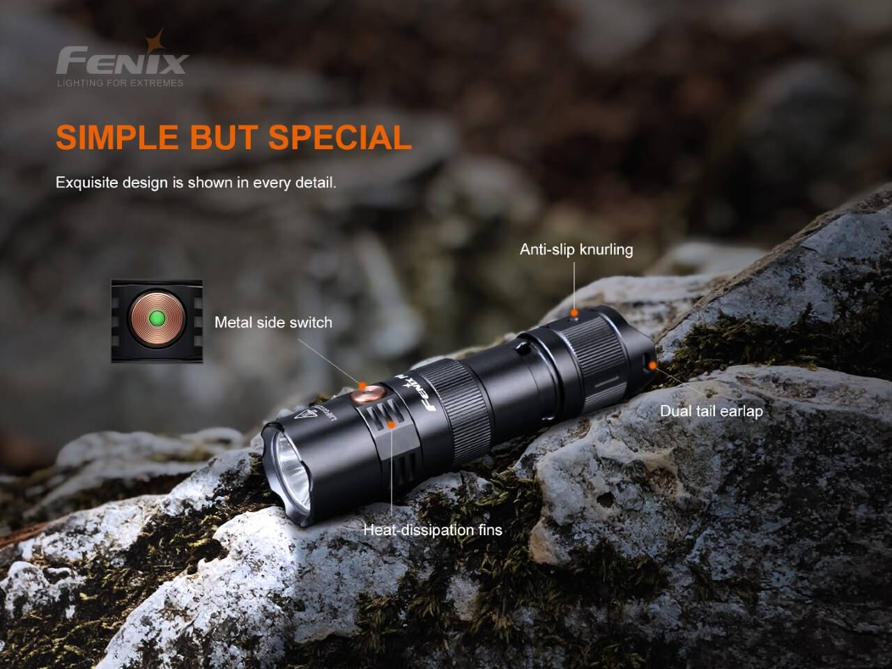 Flashlight PD25R Rechargeable LED by Fenix