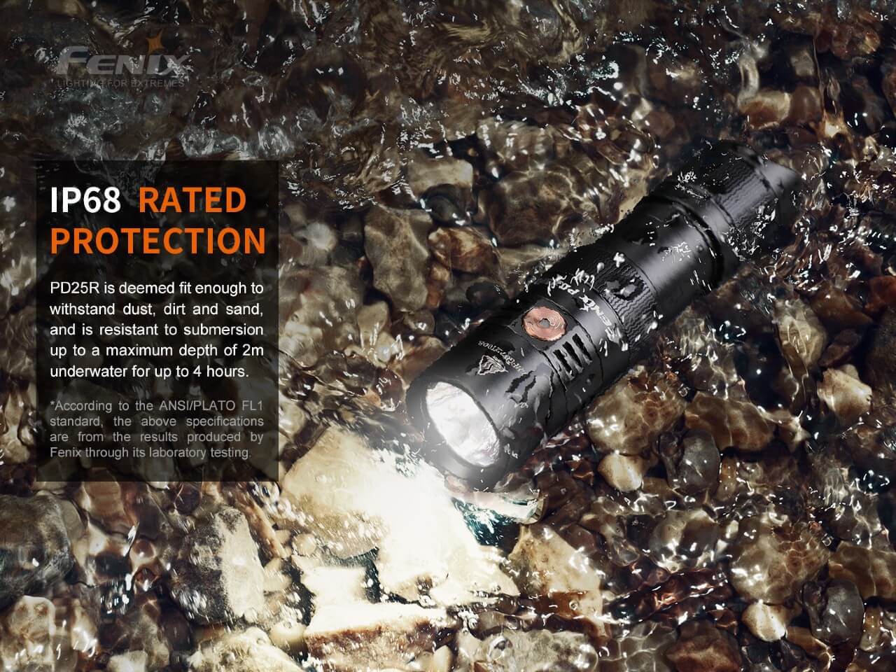 Flashlight PD25R Rechargeable LED by Fenix