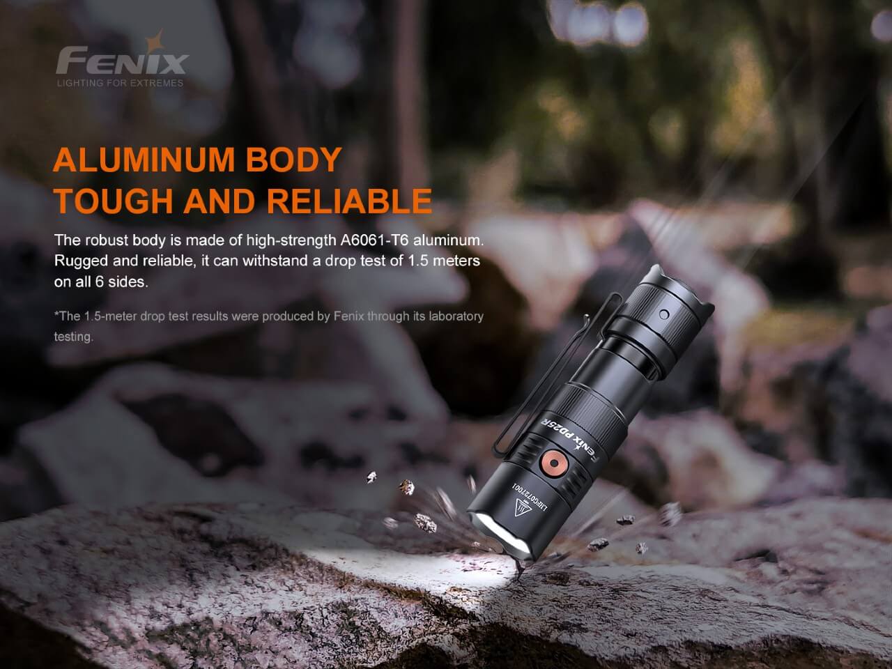 Flashlight PD25R Rechargeable LED by Fenix
