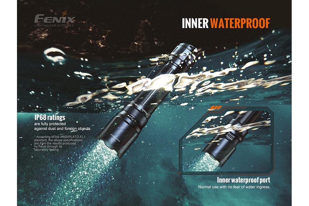 Flashlight LED TK20R V2.0 Rechargeable/Waterproof - 3000 Lumens by Fenix