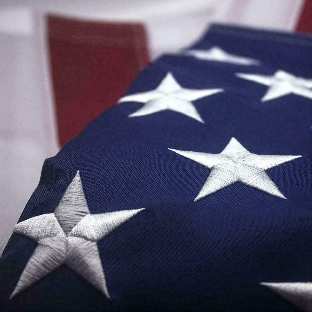 American Flag Embroidered Stars Heavy Duty Outdoor (AMERICAN)