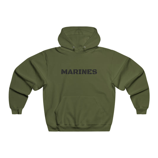 Marines Men's Custom Hooded Sweatshirt by NJD (Create Your Own Design)