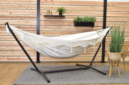 Hammock (Dbl. Cotton) le Seastán Cruach, le Vivere (MEIRICEÁNACH) 