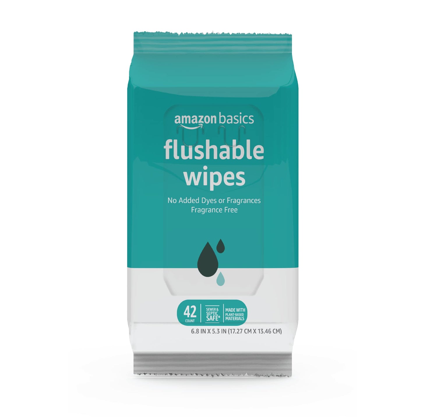 Amazon's Flushable Adult Toilet Wipes, Fragrance Free