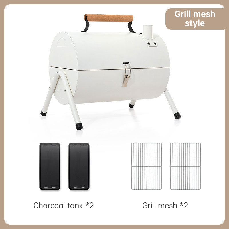 Camping/Outdoor portable double-sided barbecue stove