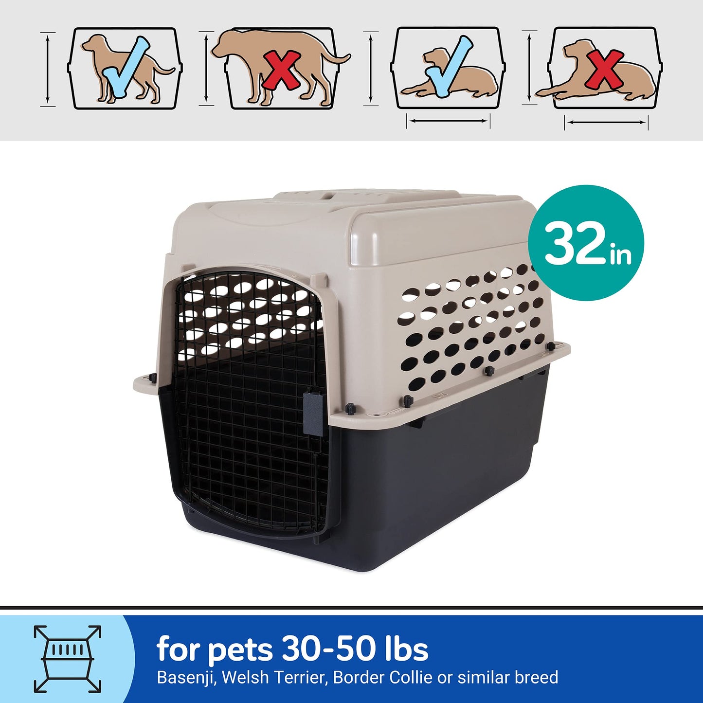 Dog Kennel (Portable (Vari), by Petmate (AMERICAN)