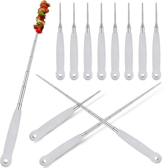 Marshmallow Roasting Sticks  (8 Pcs) Extendable 30 Inches by Uiifan (SWISS)