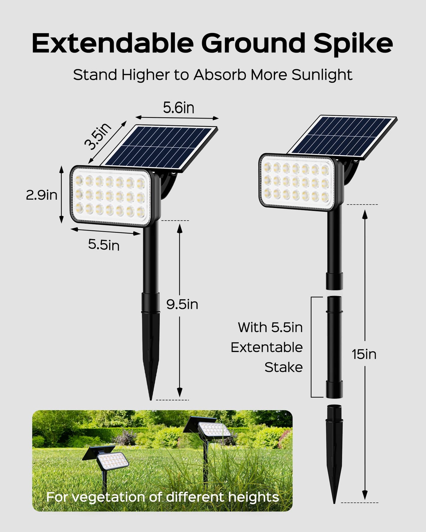 Solar Spotlights (84-LED) (Outdoor) by JACKYLED (AMERICAN)