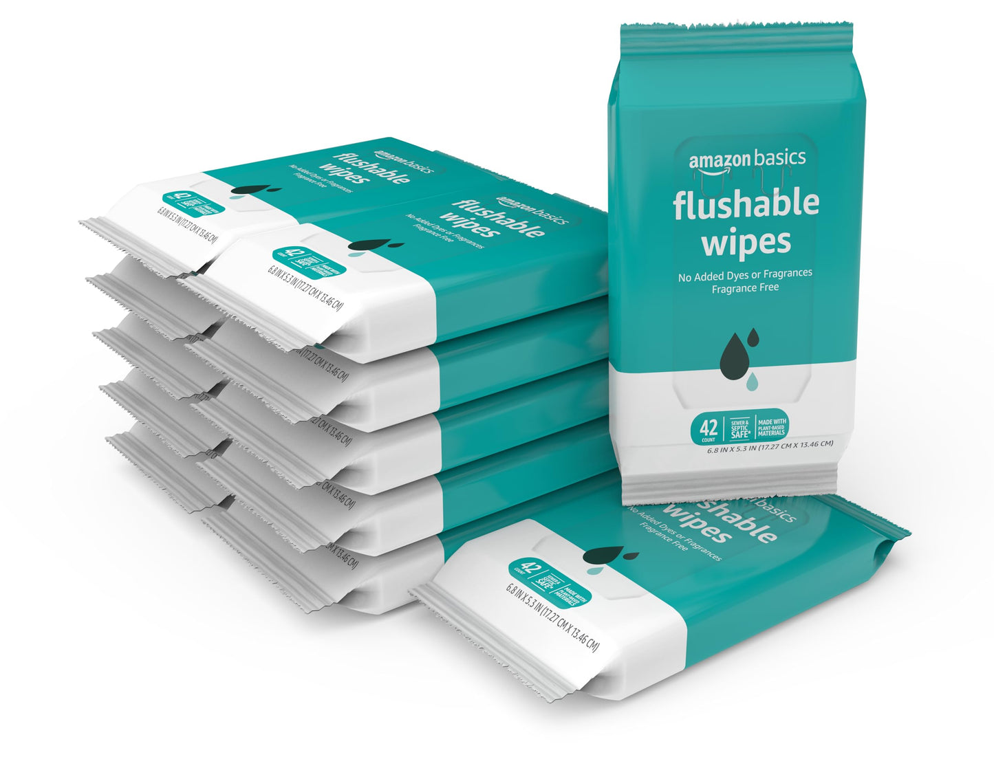 Amazon's Flushable Adult Toilet Wipes, Fragrance Free