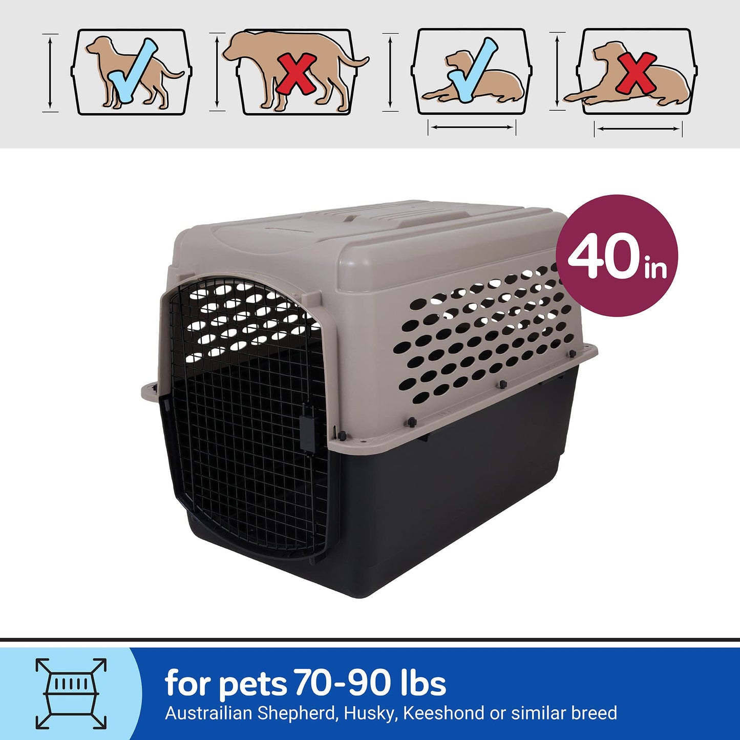 Dog Kennel (Portable (Vari), by Petmate (AMERICAN)