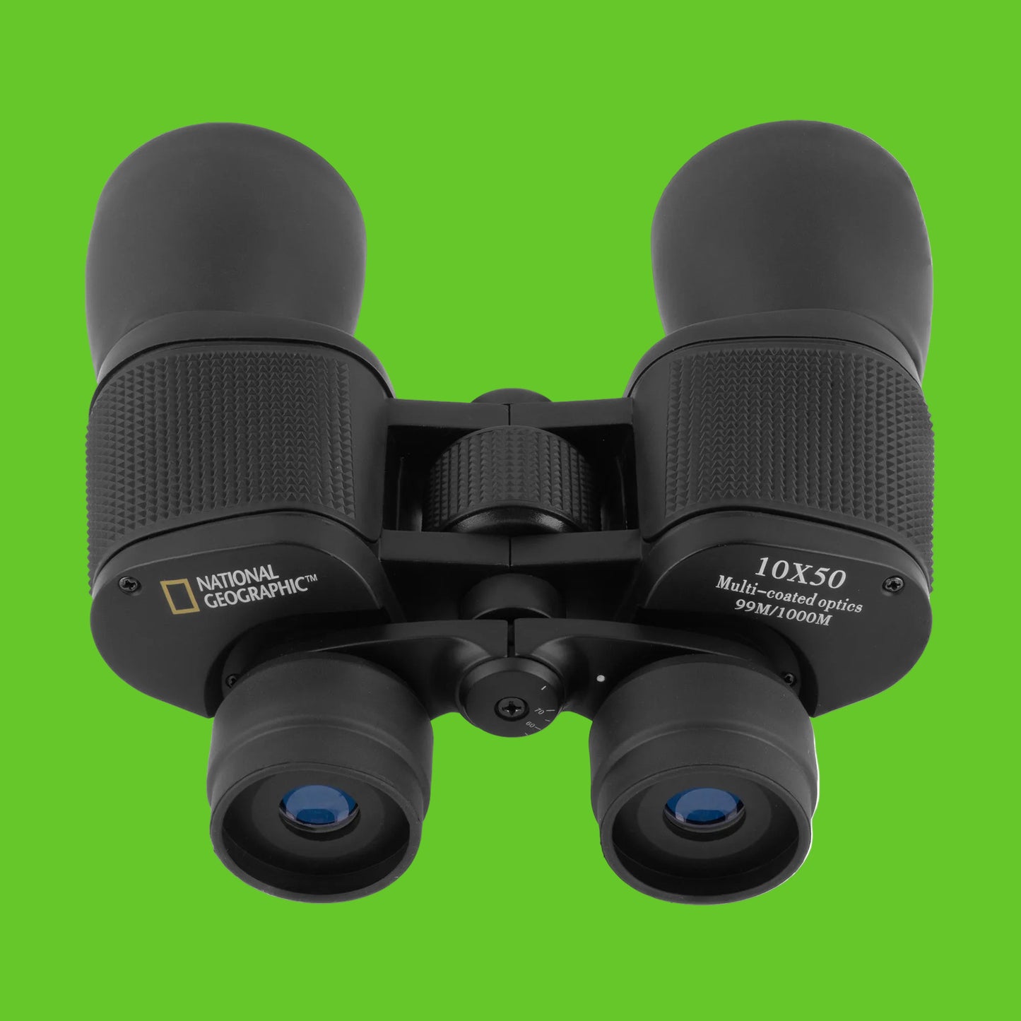 Black binoculars with National Geographic logo on a white background