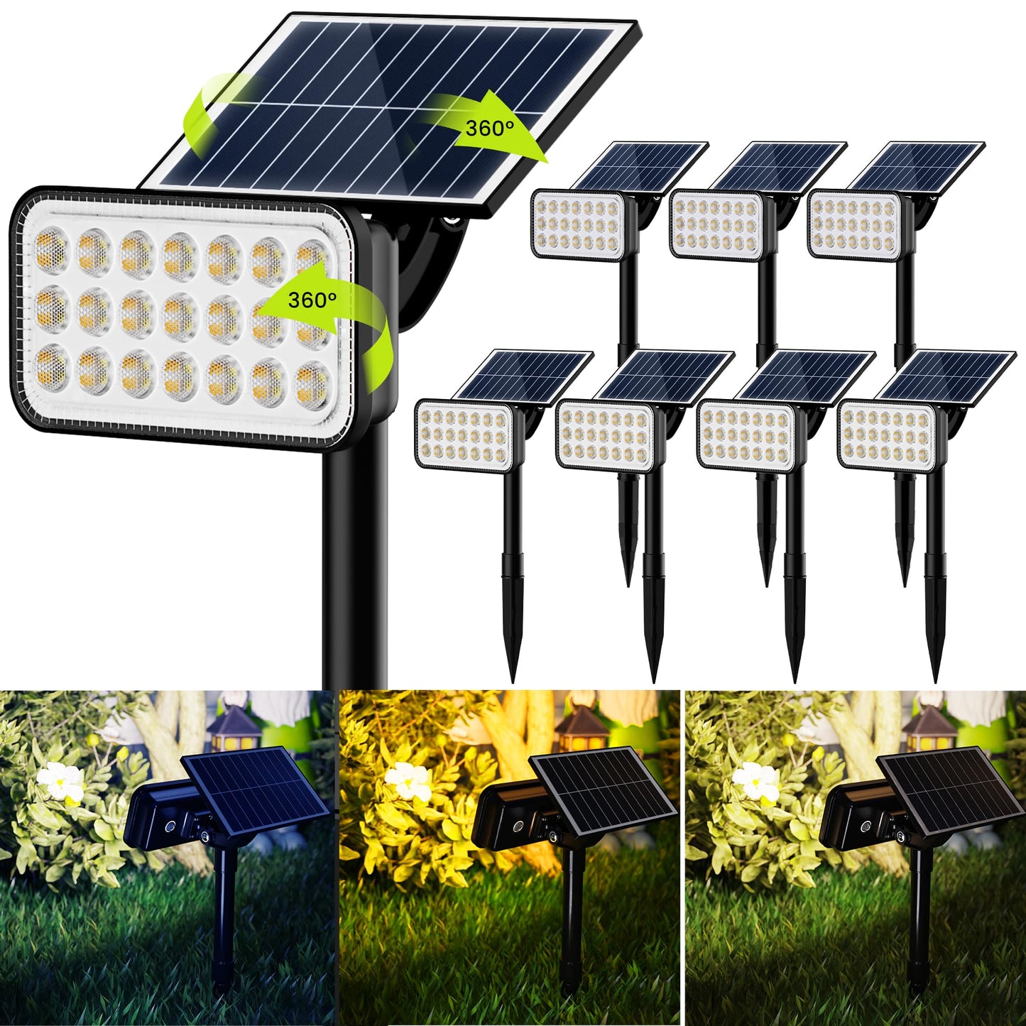 Solar Spotlights (84-LED) (Outdoor) by JACKYLED (AMERICAN)