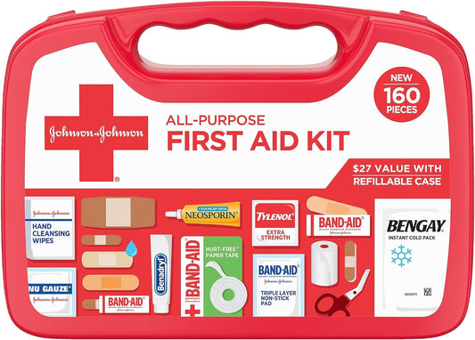 First Aid Kit  All-Purpose Portable/Compact by Johnson & Johnson (AMERICAN)