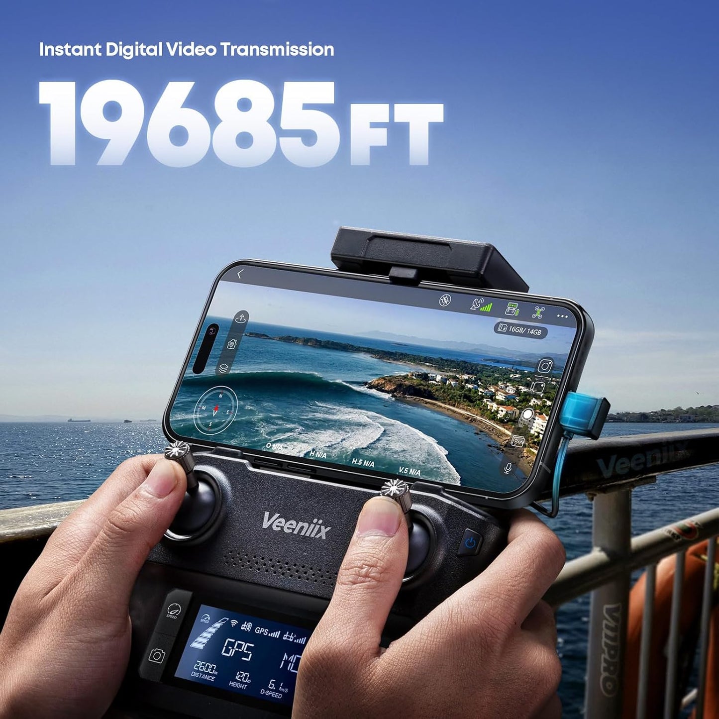 Drone V11PRO with 8K Camera for Adults, 3-Axis Gimbal Drones with 4K/30fps Video (AMERICAN)