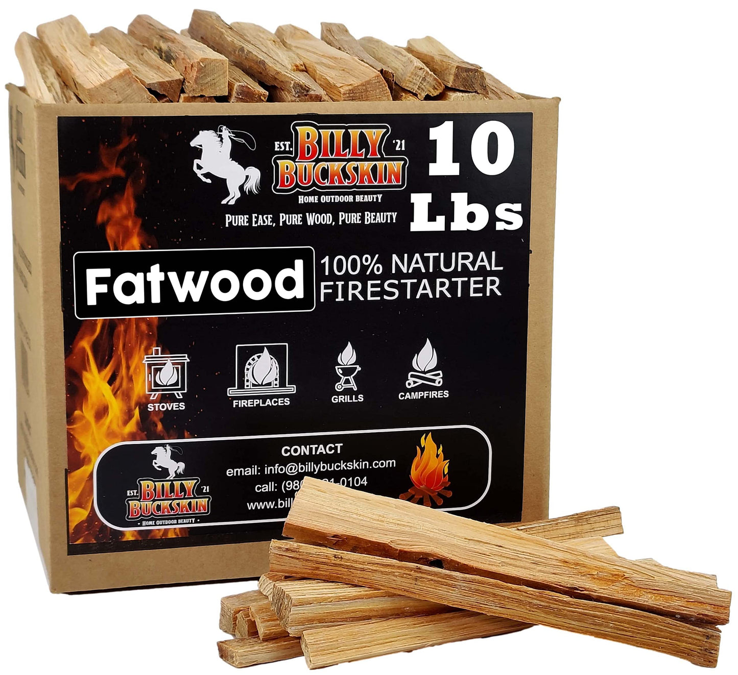 Fire Starter Sticks (Fatwood) by Billy Buckskin (AMERICAN)