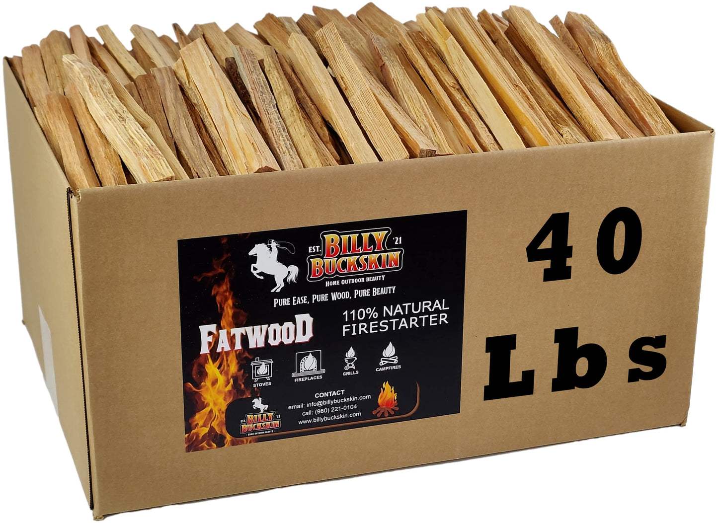 Fire Starter Sticks (Fatwood) by Billy Buckskin (AMERICAN)