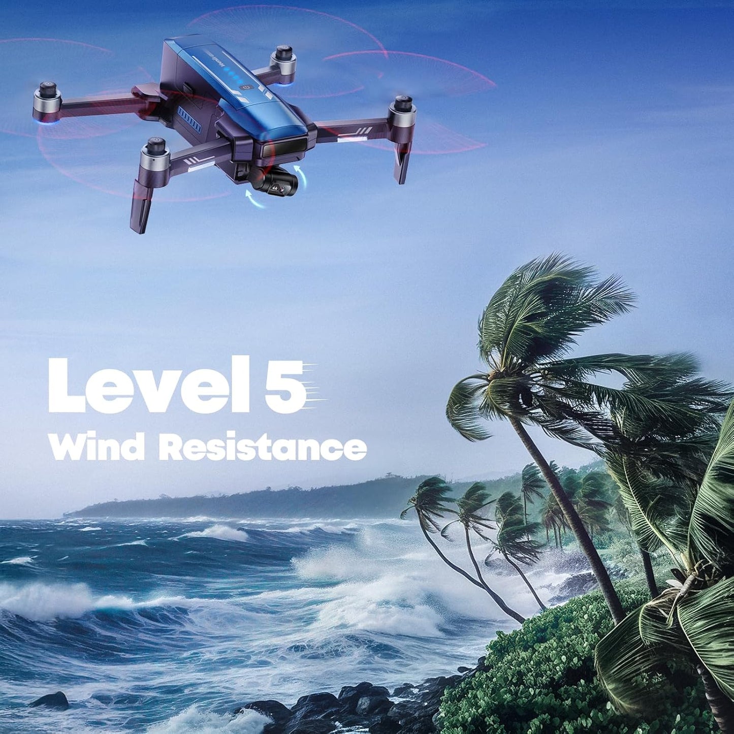 Drone V11PRO with 8K Camera for Adults, 3-Axis Gimbal Drones with 4K/30fps Video (AMERICAN)
