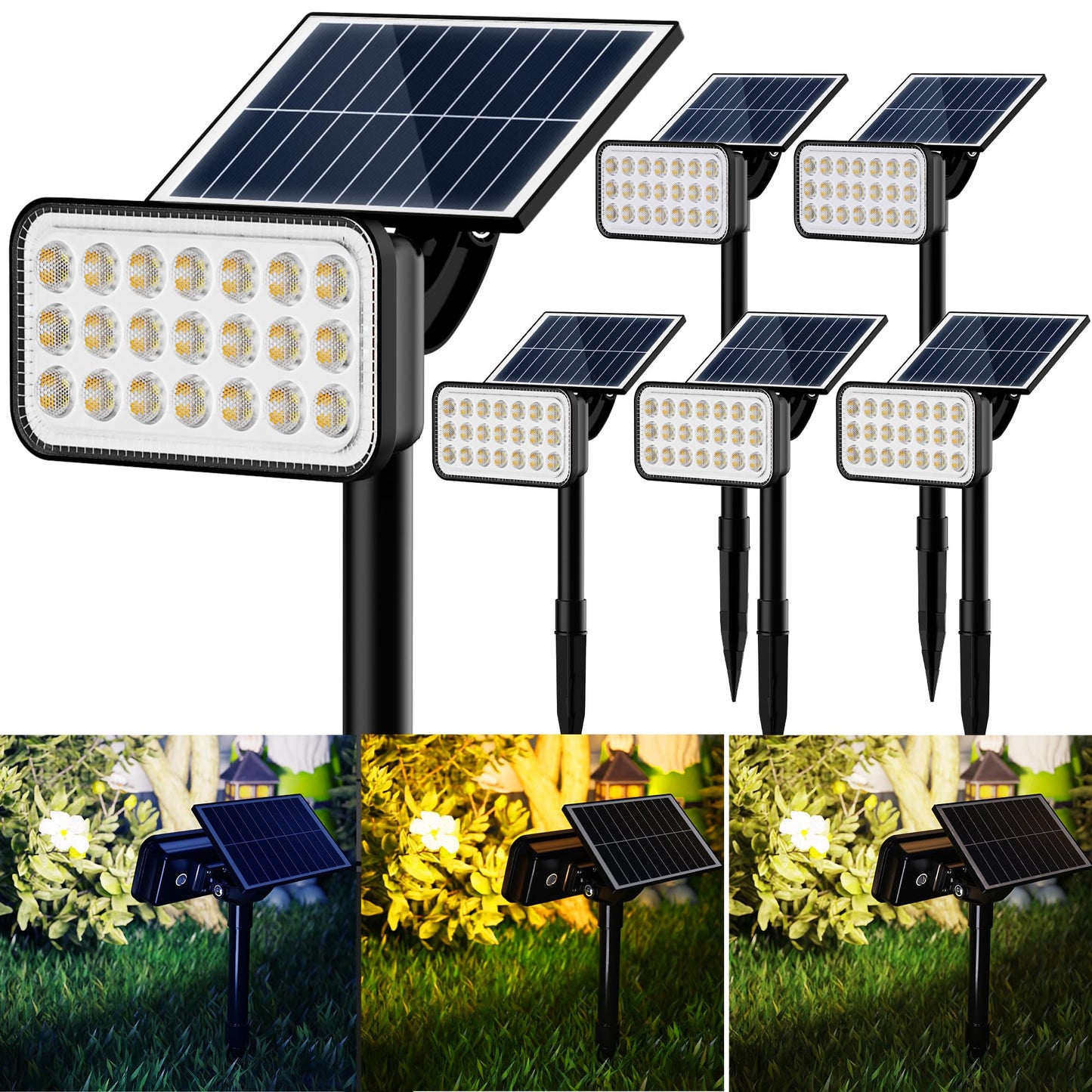 Solar Spotlights (84-LED) (Outdoor) by JACKYLED (AMERICAN)