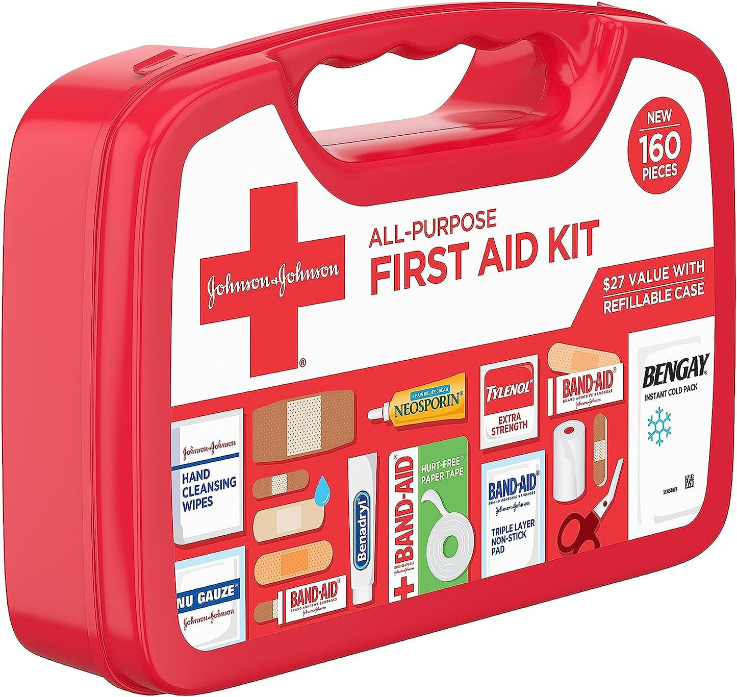 First Aid Kit  All-Purpose Portable/Compact by Johnson & Johnson (AMERICAN)