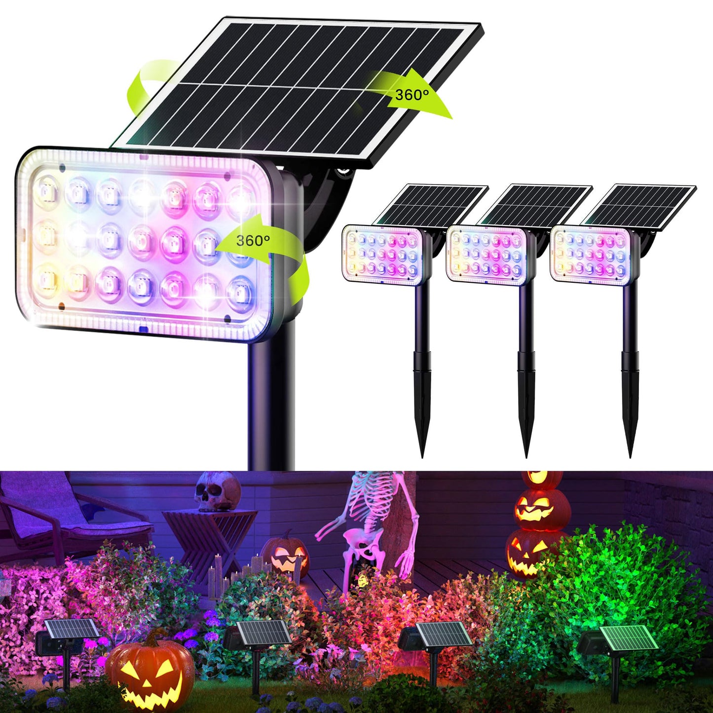 Solar Spotlights (84-LED) (Outdoor) by JACKYLED (AMERICAN)