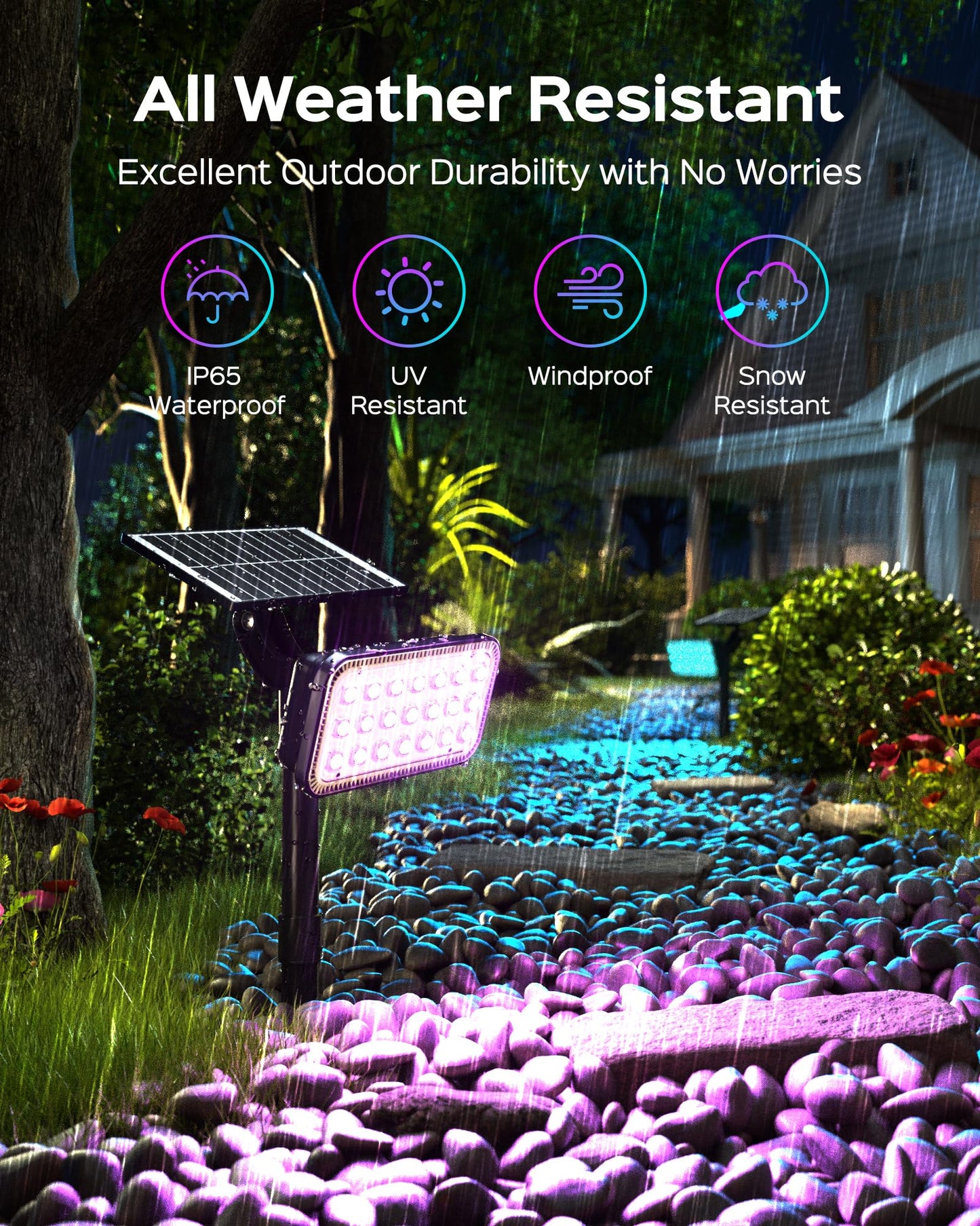 Solar Spotlights (84-LED) (Outdoor) by JACKYLED (AMERICAN)