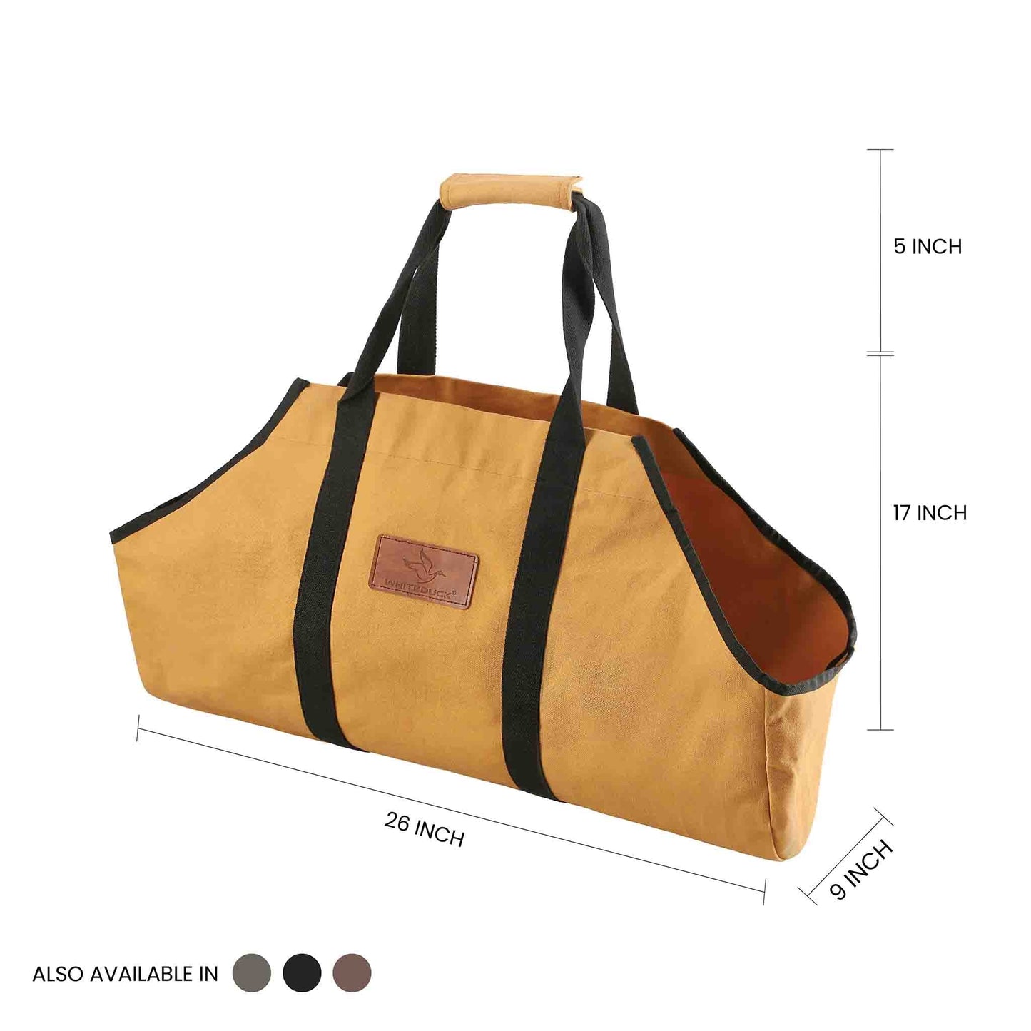 Firewood Log Carrier-Boat Shape-Canvas