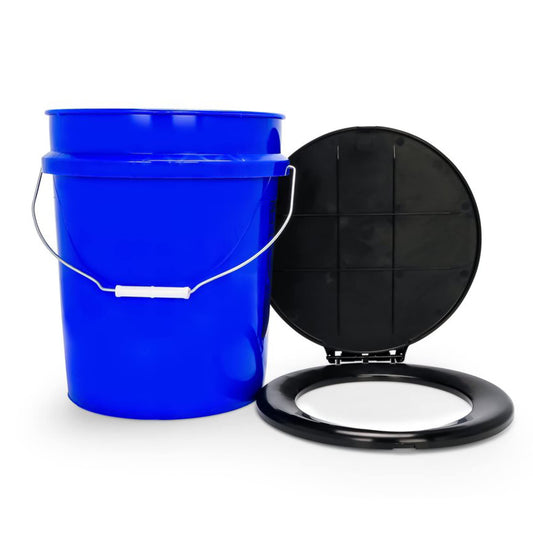 Made from high-quality materials, this camping gear withstands the rigors of outdoor use. The seat fits securely onto the bucket rim for a stable and comfortable experience, while the lid helps contain odors. Additionally, several RV waste bags are included to transform liquids into solids for easy and hygienic disposal.&nbsp;