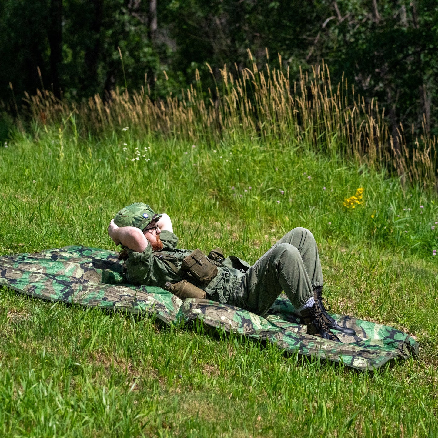 BLANKETS: Unissued USGI M81 Woodland Poncho Liner/Woobie