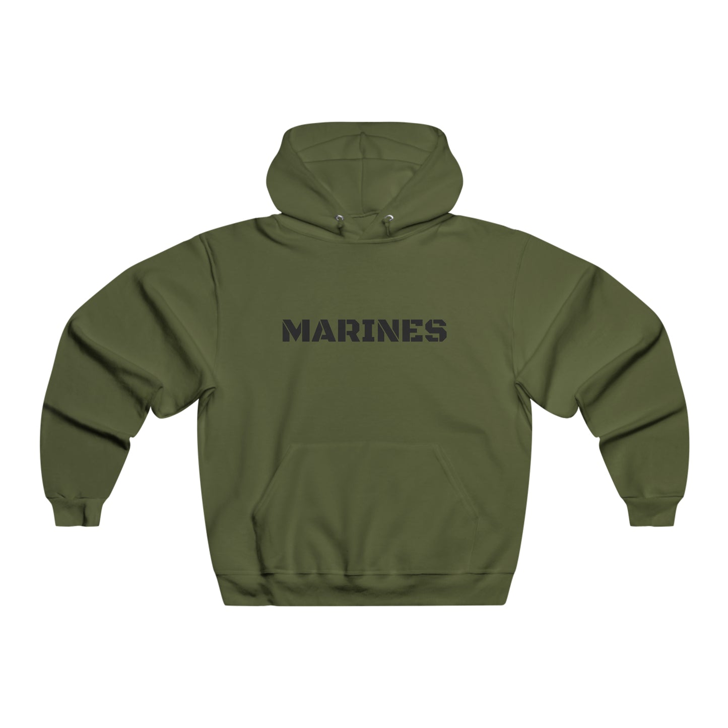 COLOR: GREEN  It’s made with a 50/50 blend of cotton and polyester. It sports a sizable front pouch pocket.