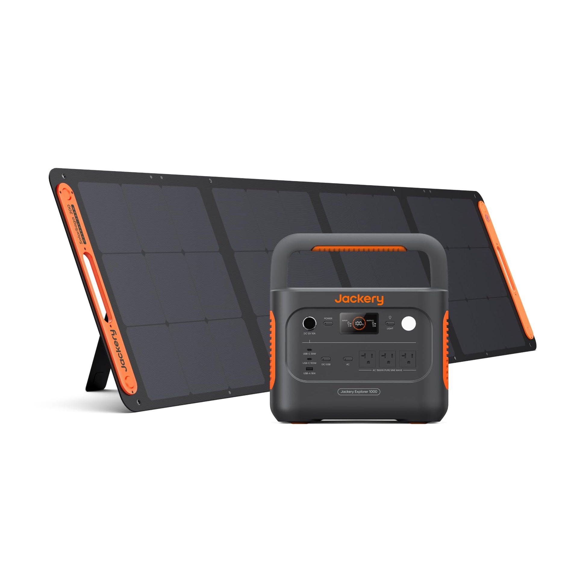 What You Get: 1 Explorer 1000 v2,&nbsp; (1) 200W Solar Panel (PANEL IS NOT INCLUDED/OPTIONAL), 1 * User Manual, 1 * AC Charging Cable, 5 Years of Coverage.