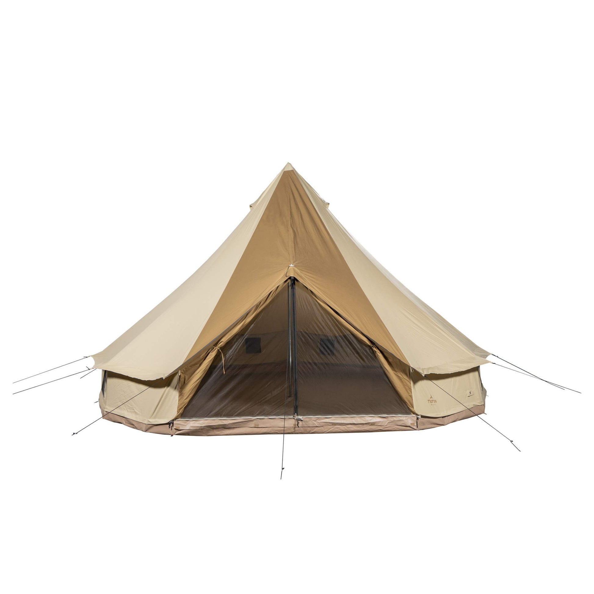  Roomy tent with built-in ventilation; Large weather skirt keeps your tent dry; Run power into your tent with easy access ports
