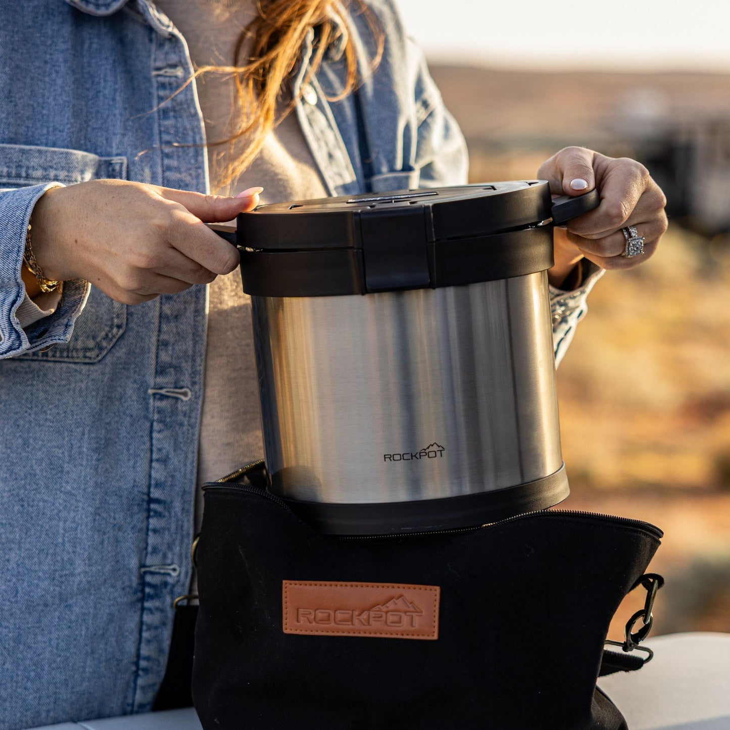 Cookware (portable) 4QT Mini RockPot Mini Storage Bag