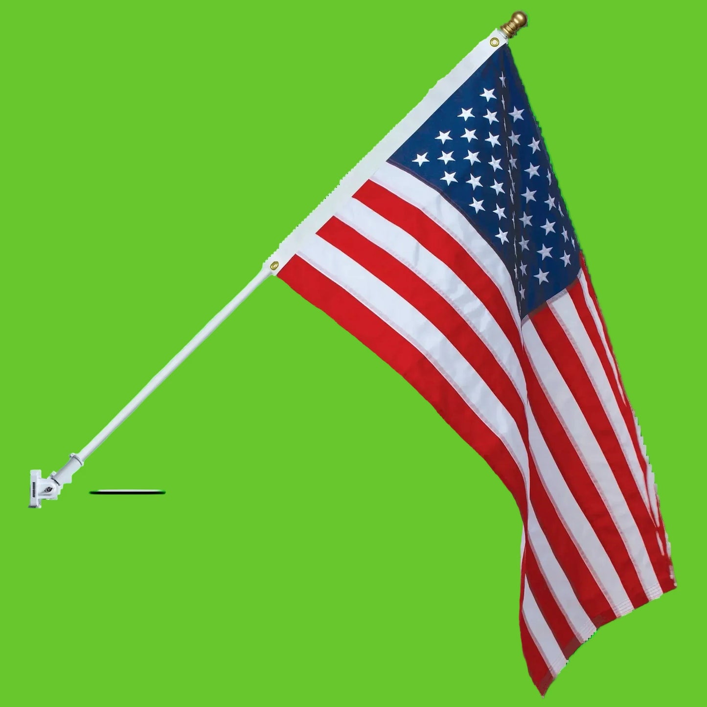 American flag on a white background