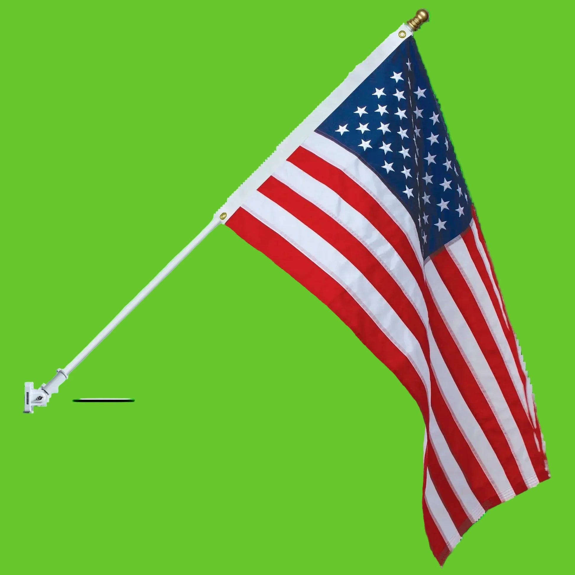 American flag on a white background