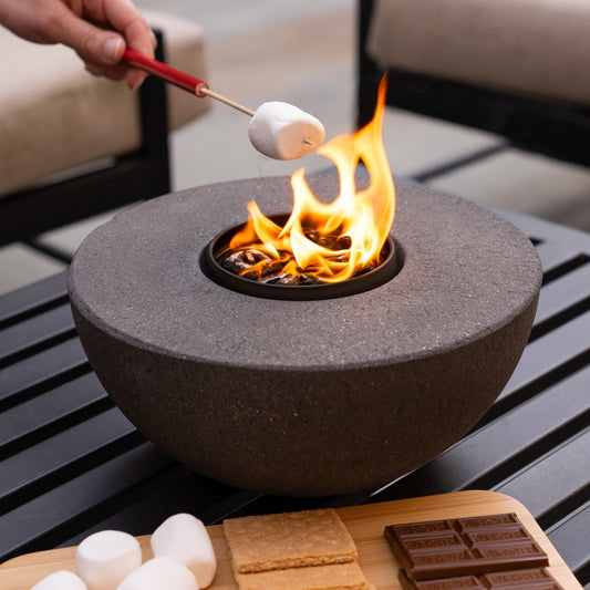 Camp Fire Pit Concrete Semi-Round (AMERICAN)