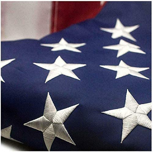 American Flag Embroidered Stars Heavy Duty Outdoor (AMERICAN)