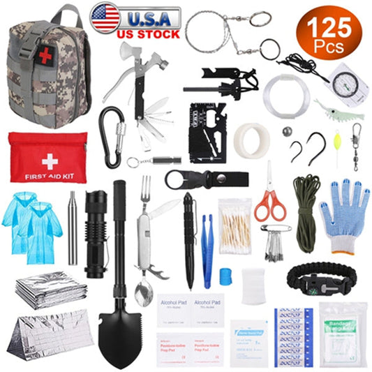 Emergency SOS Survival Kit, Professional Gear 125-in-1 (AMERICAN)