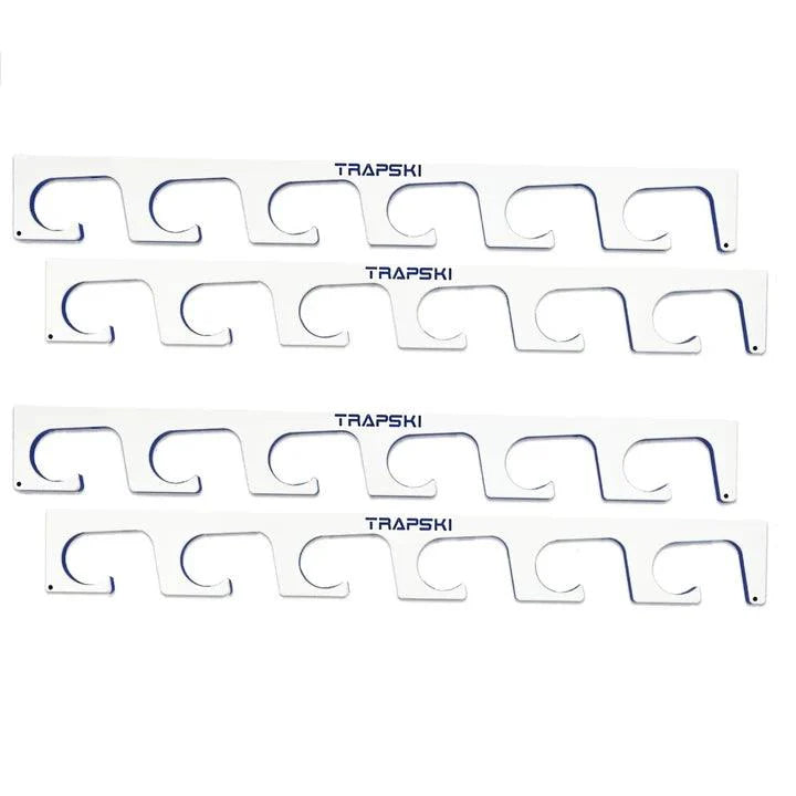 Fishing Rod Wall Rack Premium | Marine HDPE | Wall, Ceiling & Boat Mount | TRAPSKI