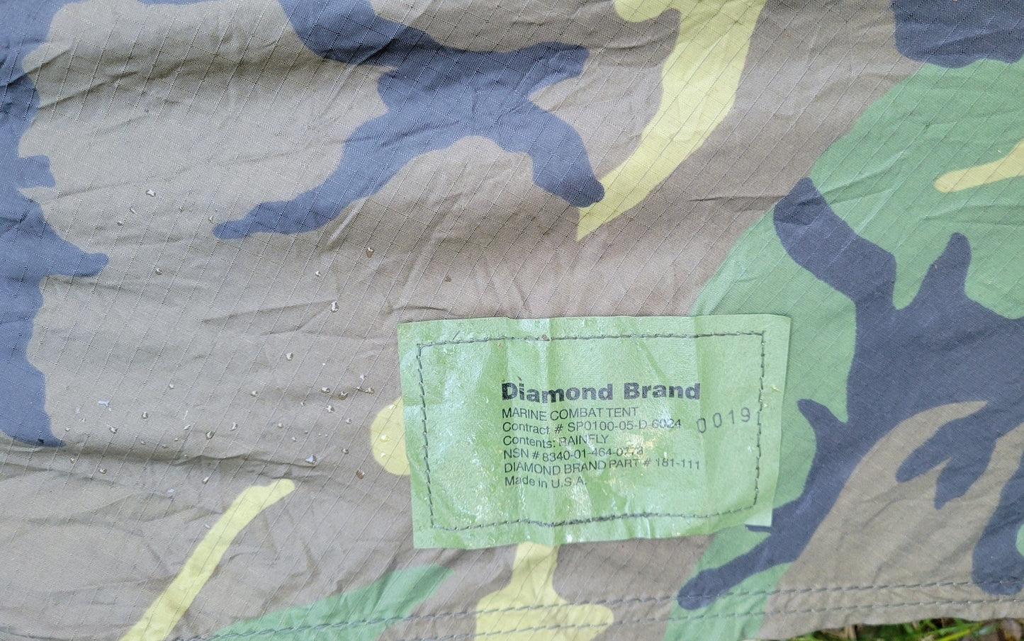 TENTS-USMC Diamond Brand 2 Man Combat Tent (AMERICAN)