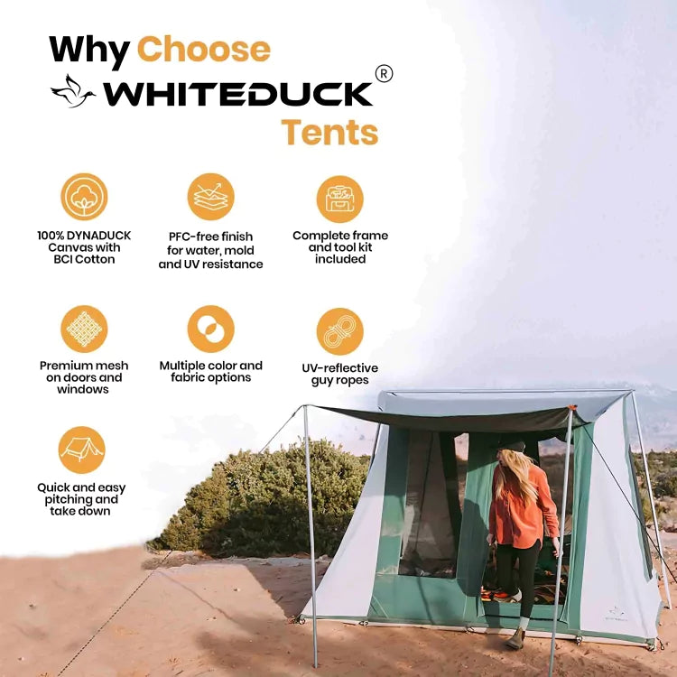 Tents: 7'x9' Prota Canvas Cabin Tent, Deluxe